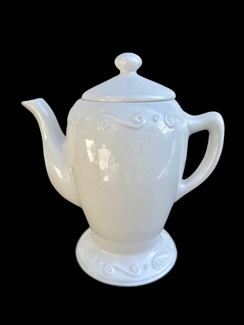 PartyLite Ceramic Wax Tart Warmer Teapot Shape With Lid 8” - Picture 2 of 5